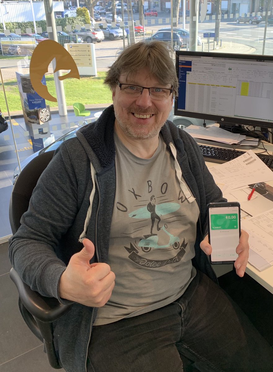 BitcoinSV_Be's tweet photo. Another day, another #Belgian $BSV supporter... I couldn’t convince him to use $BCH but now he’s finally playing with $BSV! Please show him some #BSVlove and ping him some penny’s -> $janbart 👌👌👌 https://t.co/s5Wr4uyw5c