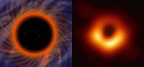 NomuraMDO's tweet image. A esquerda, temos um buraco negro do jogo Super Mario Galaxy a 12 anos atrás. E a direita temos a primeira foto projetada de um buraco negro. Nintendo sempre à frente :V