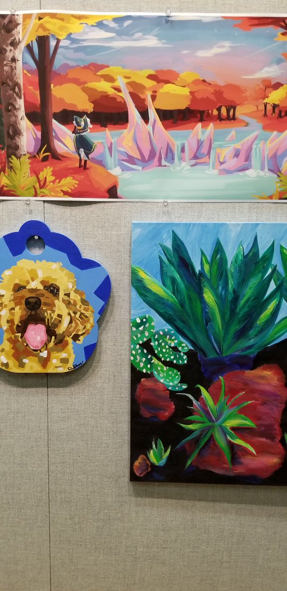mnhs_Art's tweet photo. New Advanced Studio artworks!  We have displayed a mix of painting and digital art. https://t.co/AmVugmFVUn