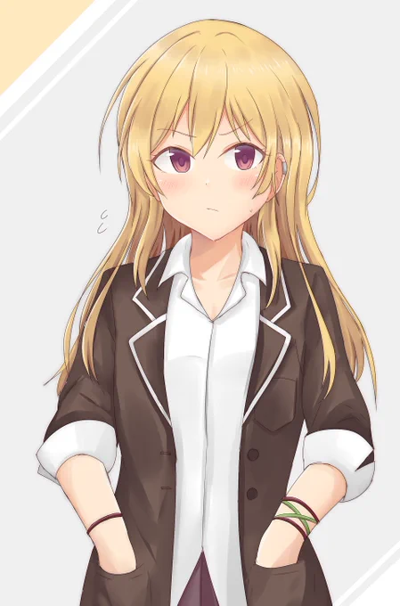 髪短い方が樹里らしいと思うも、伸ばしてもかわいいんだよなぁっていう絵 