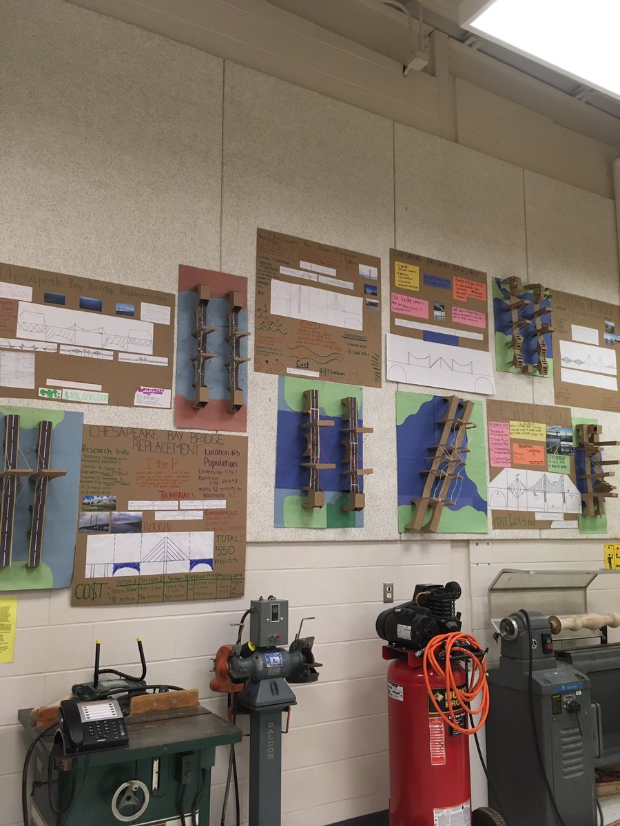 SDHS Tech Ed students design and construct Chesapeake Bay Bridge replacements <a href="/SDHSSeahawks/">SDHS</a>