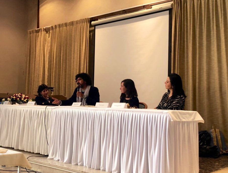 ALLMEP's tweet image. Experts and ALLMEP members from @cfpeace, @IPCRI, @Budoforpeace discuss their work building internal movements and the need for platforming within our community in our first breakout session #ActionNotReaction #ALLMEP2019