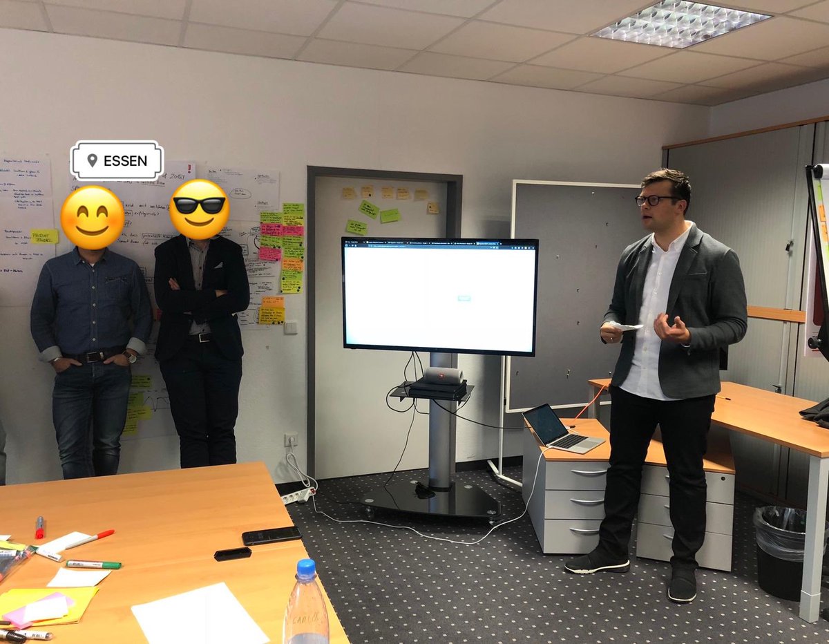 Thomas_Glaeser's tweet photo. Me &amp; @str84wd_com spent 7,5 month with the innogy SmartHome team, supporting the agile transformation and enabling the product sales to evolve. Today I will have my departure and move on to the next challenge. I'm thankful that I could meet awesome people and learn a lot! #Agile https://t.co/hLheTvqXcA