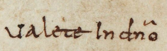 Below the "lettter", in a different hand, we find an addition: "Valete in domino" - perhaps an answer from Felhin herself, granting permission? /6