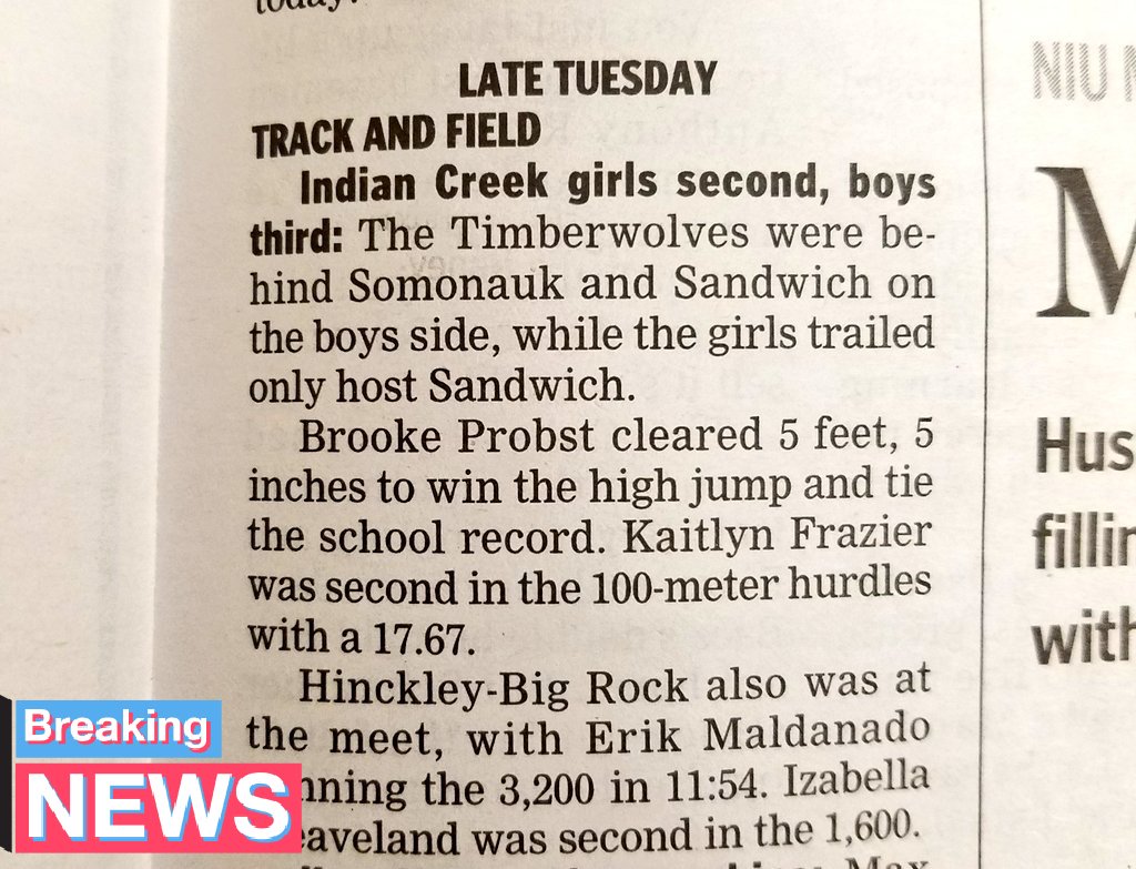 CoachSmith43's tweet photo. Good morning creek nation. Its #meetday and check it out! Track squad getting some love in the @dc_preps @ProbstBrooke
@kaitlyn64212235
#trackisfun #stilltimetojoin https://t.co/A2aoLxScsP