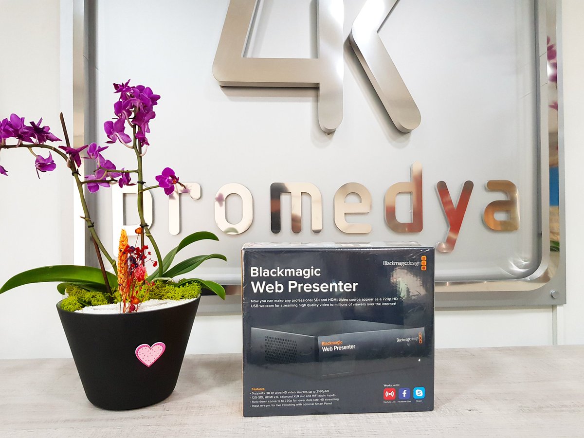 4kPromedya's tweet photo. 💫 #Web #Presenter 🎉
#Skype #Youtube #Live #Facebook Live vb platformda, #internet üzerinden yüksek kalite #video yayınlanmanız mümkün🎈
#4kpromedya #blackmagic #webpresenter #hd #smart #panel #switch #youtuber #youtubers #liveboardcasting #computer #vlogger #capture #broadcast https://t.co/ntdWGNR9Sh