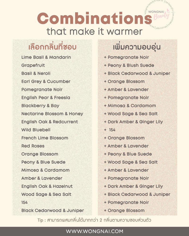 WongnaiBeauty's tweet image. 💌 ถ้าอยากลงทุนกับน้ำหอมดีๆซักขวด แนะนำว่าให้ซื้อ #JoMalone คือมันดีมาก กลิ่นหอม และเราเลือกผสมกลิ่นที่ชอบเองได้ ฉีดแล้วกลิ่นติดนาน คุ้ม!