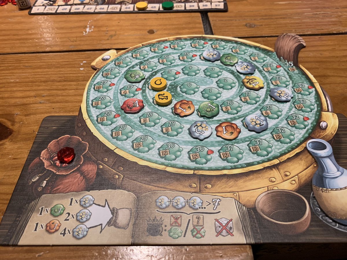 OKBoardGame's tweet photo. A great game of Quacks of Quedlinburg being played at the Fassler Hall meetup last night. https://t.co/2gCfQ9hwWj
