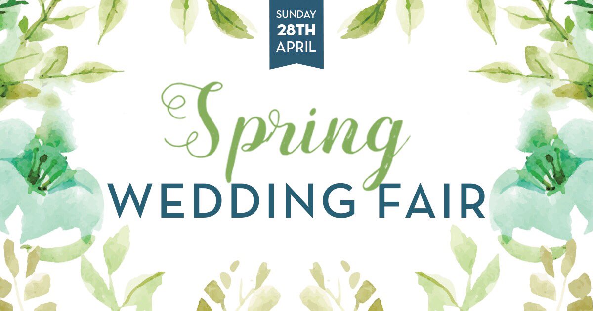 Save the date! 28/04/19 we’ll be holding our spring wedding fair, RSVP via our website 🌸