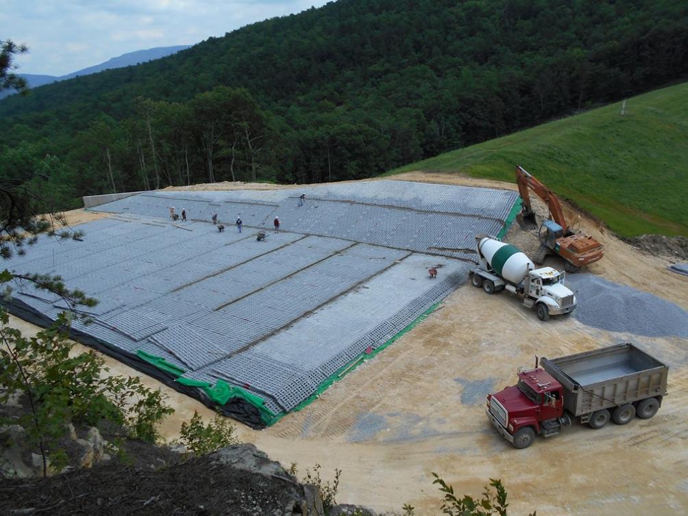FreeseNichols's tweet photo. In the fight against #erosion, articulated #concrete blocks serve as an option to armor #auxiliary #spillways. Here's some new guidance for their usage. 
Read more: https://t.co/Cqt40lw36n 
@Dam_Safety @USS_Dams #damsafety  @USDA_NRCS https://t.co/12eLK1dRS5