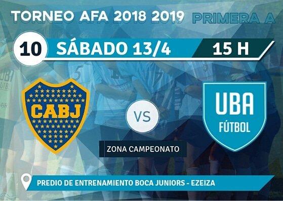 Este sábado a las 15 hs la UBA visita a Boca en Ezeiza. Después de un finde sin fútbol por la postergación del partido contra la UAI, las pibas vuelven a salir a la cancha 💪🍇⚽