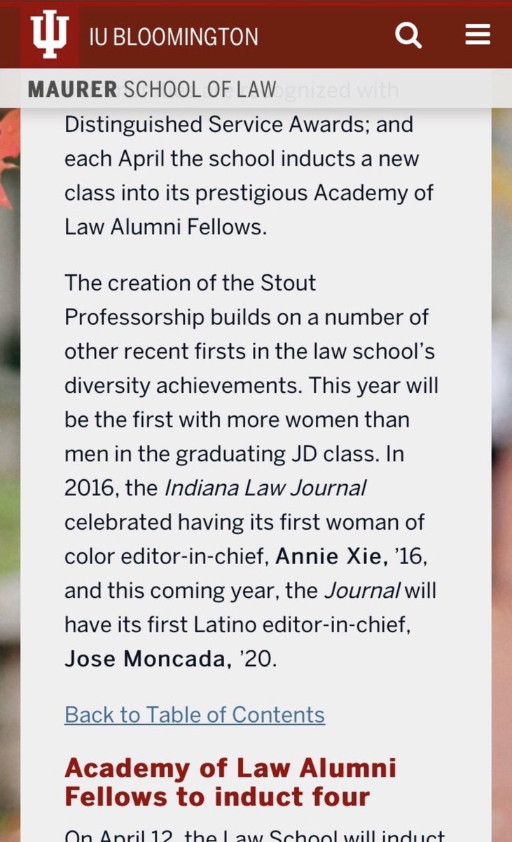StarMrtz's tweet photo. @AnnieRXie brought to my attention this morning, thank you Annie, that @IUBloomington @IUMaurerLaw has another phenomenal announcement re: students of color. Folx, the First Latino EIC. ❤️ Bravo Jose, Bravo! https://t.co/xZYmdrsxZ4