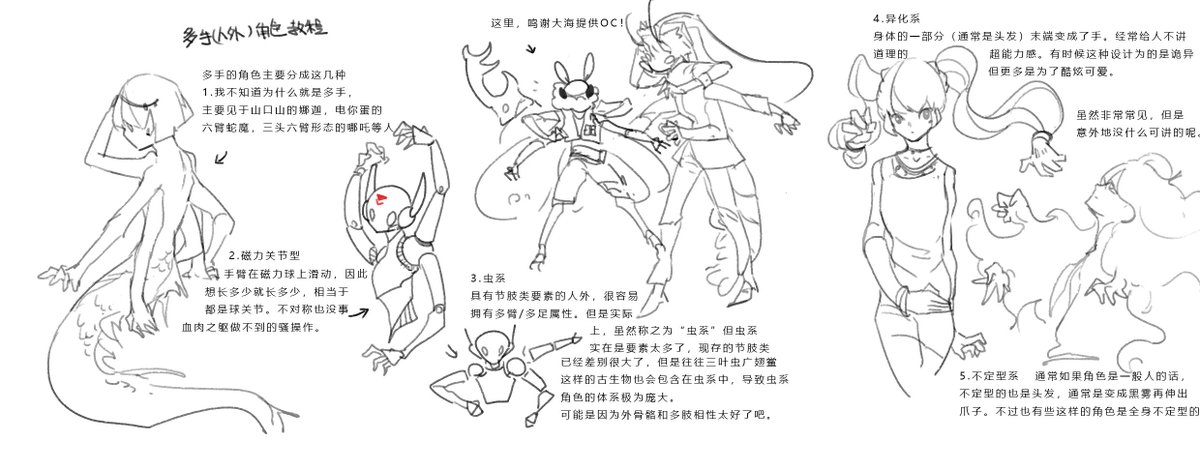 云阶明 お仕事募集中 Twitterissa 自己流的多腕キャラ描き方 中国語注意 五 六枚目は返信 描き方講座 人外 云阶明 お仕事募集中 Twitterissa 自己流的多腕キャラ描き方 中国語注意 五 六枚目は返信 描き方講座 人外