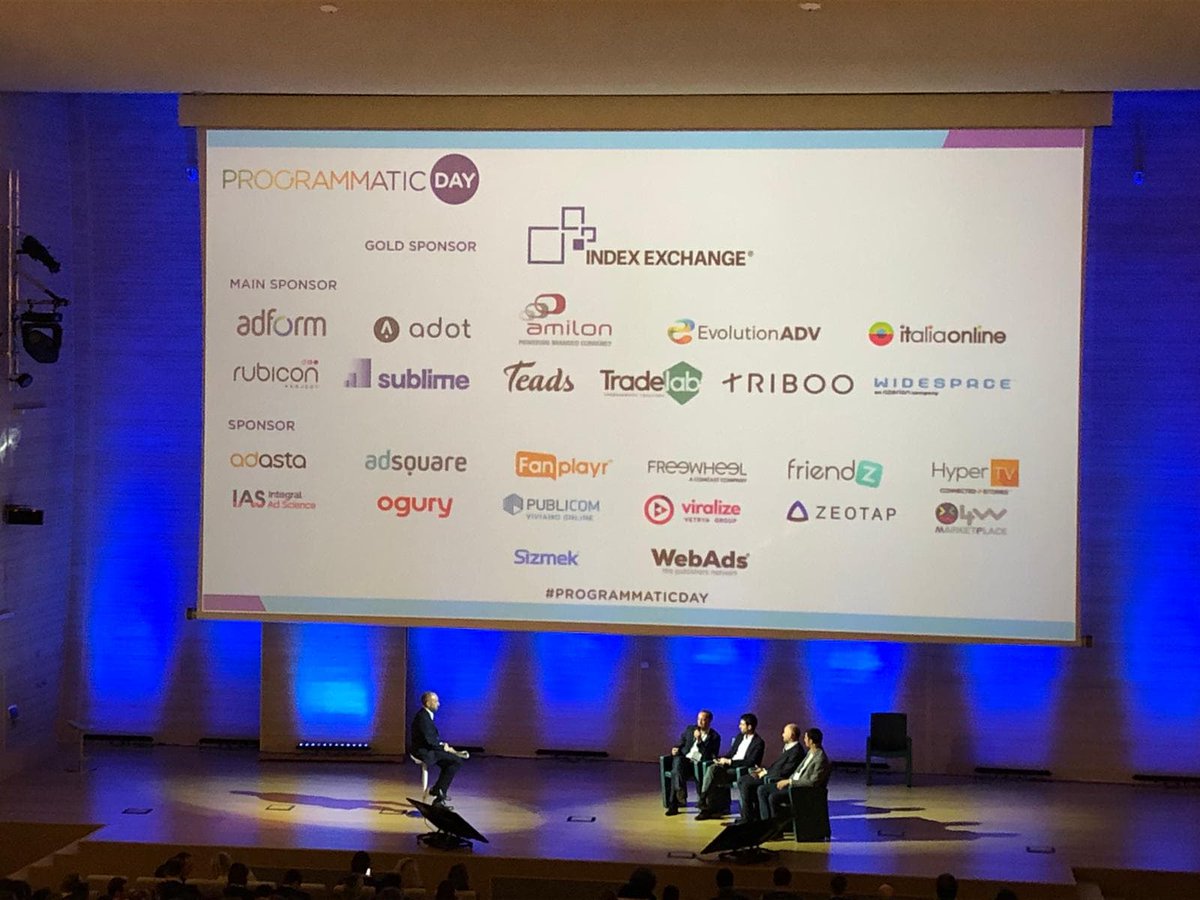 TheMoneytizer's tweet photo. Numeri e scenari del programmatic Advertising e dell'automazione con @AndreaLamperti, Elia Blei, Gianpio Gravina e Paolo Bordini
#ProgrammaticDay @Engage_Magazine @italiaonline_it #11aprile https://t.co/Y0KBnd8GgH