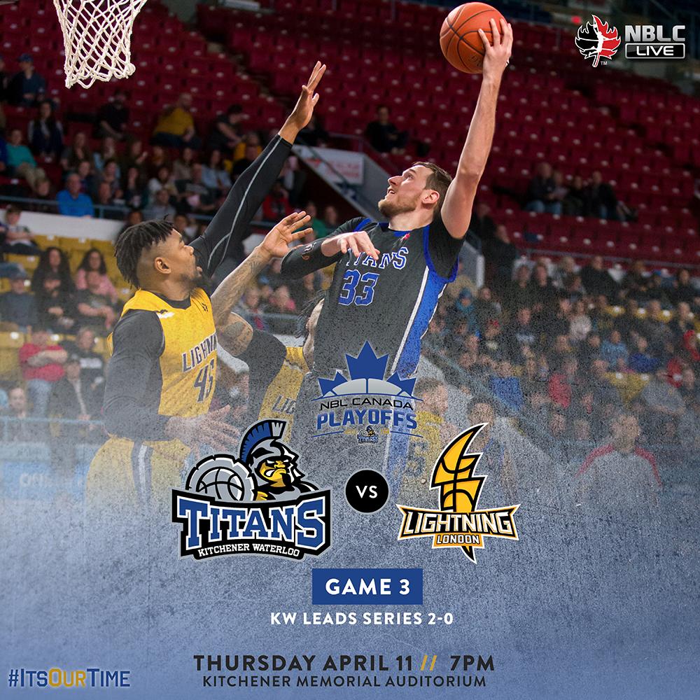 kw_titans's tweet photo. 🔵⚫️ The Titans return to the Aud tonight just one win away from advancing to the @NBLCanada Central Division final! #ItsOurTime

🎟️ https://t.co/1ooCO9jfNL   
💻 https://t.co/b9TfwegWNj

#Kitchener #Waterloo https://t.co/EBFpDwRq0W