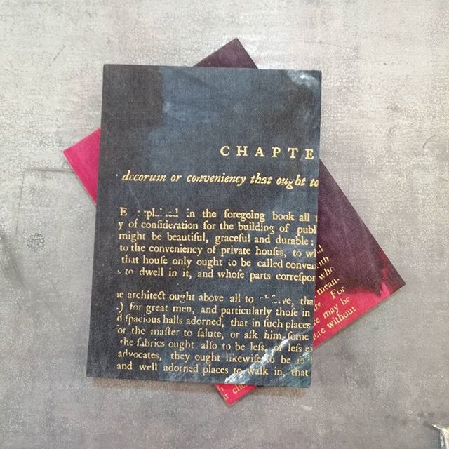 The beautiful handbound books made for me by @kapdaa_offcut can be found in the gallery in Bath <a href="/wallerandwood/">Waller&Wood</a> All made of painted silk offcuts generated over the years #sustainability #recycledfashion #responsiblestyle #visitbath #bathshopping #independentbath #handboundboo…