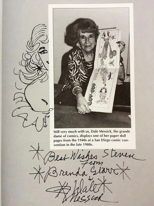 Hoganmag's tweet photo. Today in Comics History: "Brenda Starr" creator Dale Messick was born on April 11, 1906. (Her birth name was Dalia, but she started using Dale so that her gender wouldn't work against her in the male-dominated world of newspaper syndication.) https://t.co/jzrPmLraan