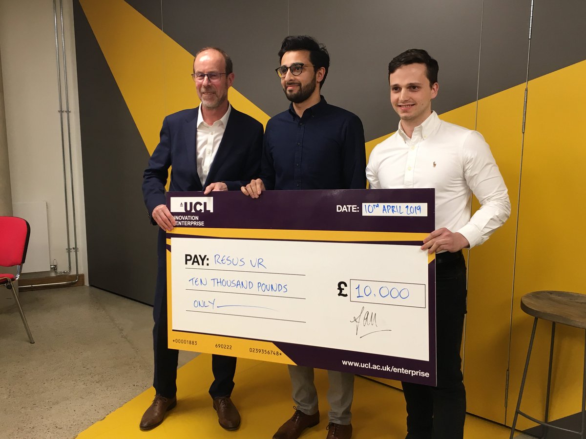 UCLEnterprise's tweet photo. And finally, in 1st place is... Resus VR! This technology enables medical students to experience stressful situations.
Congratulations again to everyone who pitched! We can't wait to see all of your next steps!
#Launch1000 #UCLHomeGrown #Entrepreneur #EntrepreneurshipEducation https://t.co/h2iCTSKxKQ