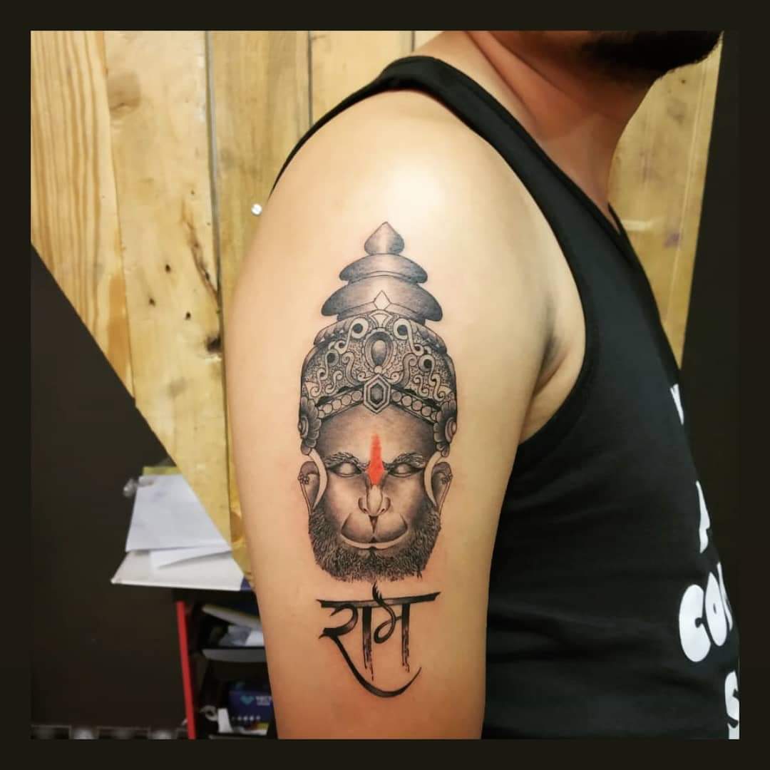 Hanuman Tattoo Ideas Images | Tattoo designs, Hanuman tattoo, Picture  tattoos