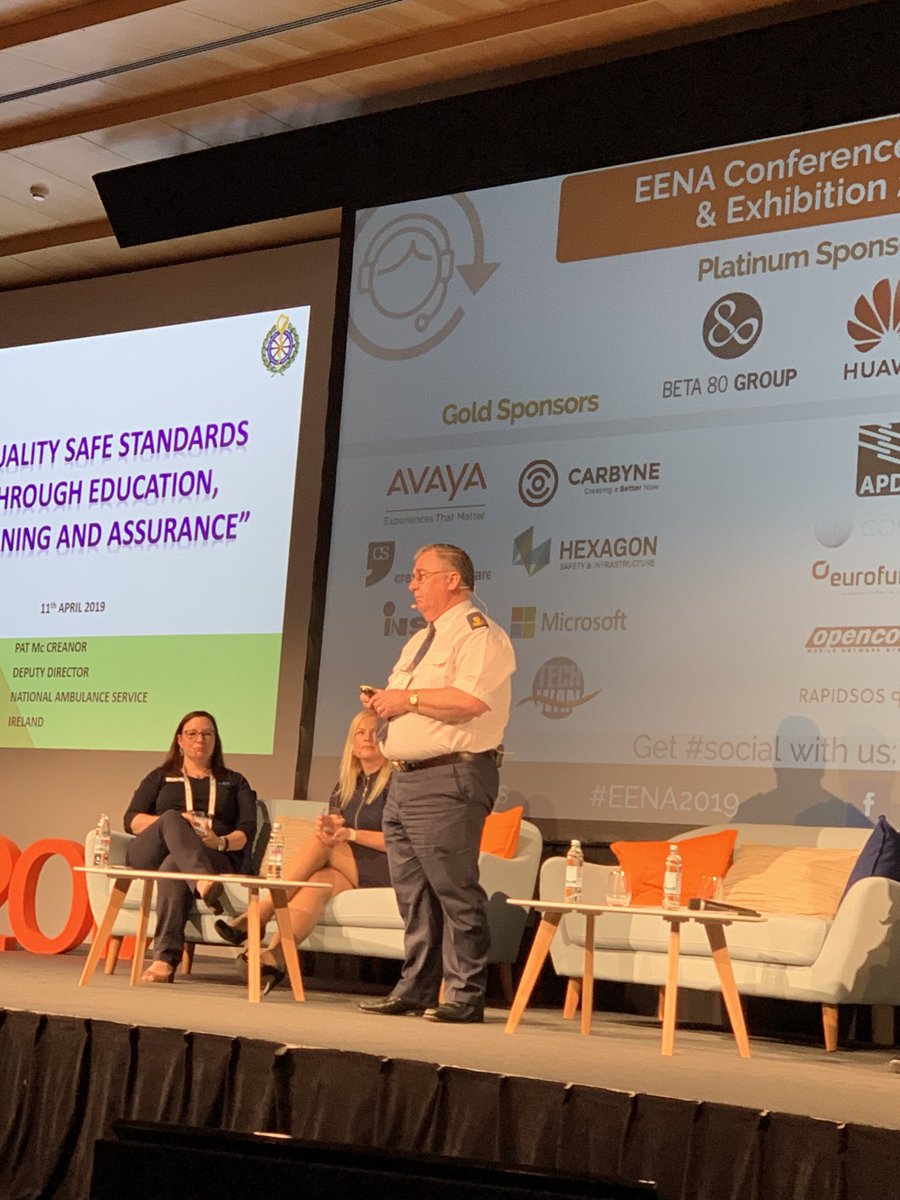 martindunne64's tweet photo. Pat McCreanor delivering a detailed and comprehensive presentation on the National Ambulance Service at #EENA 2019 https://t.co/Y3OUCaoSAQ