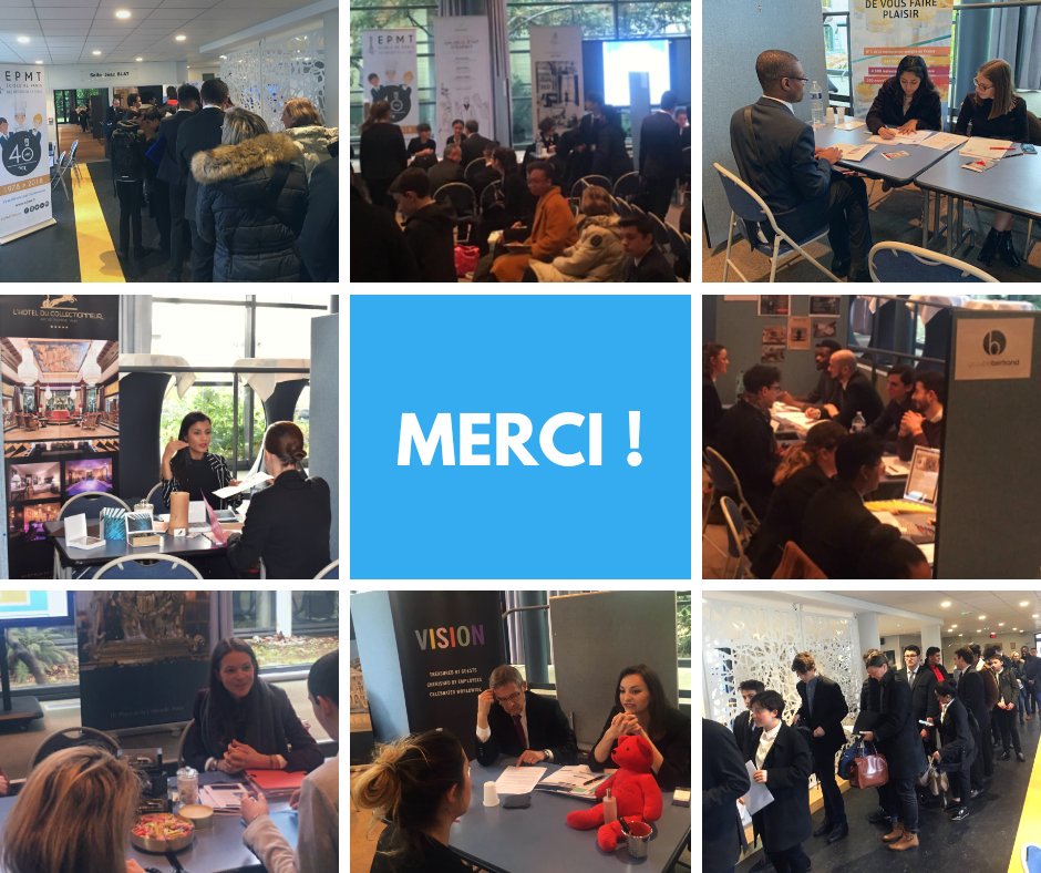 EPMT_'s tweet photo. #Merci à tous nos partenaires présents hier lors de notre #SalonEmploiFormation ! 
#EPMT 
@PlazaAtheneeNY @LHR @TheWestinParis @HotelFouquets #StreetGroup @Elior_recrute @MaisonChocolat @MLTRPARIS @RecruteMinute @SofitelParisFbg @Derby_HotelsFR @Disney_Emploi @_RitzParis https://t.co/7VU5gTBAK8