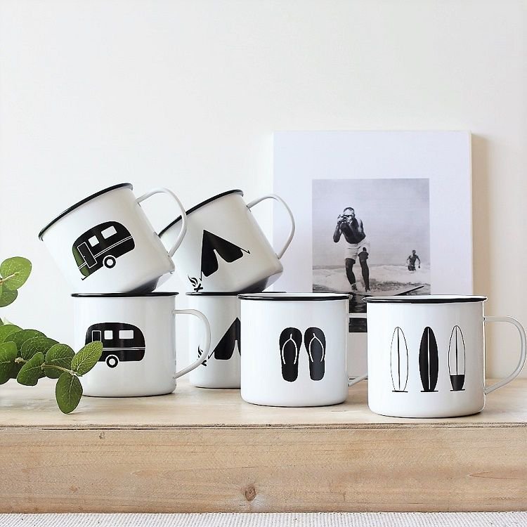 The Easter break is possibly the last time to go camping before the really cool weather sets in.  These enamel mugs are perfect for camping or caravaning ... get your's before you head off.   #maisieandclare #enamelmugs #campingmugs  #caravan #camping #campinggear #caravanning