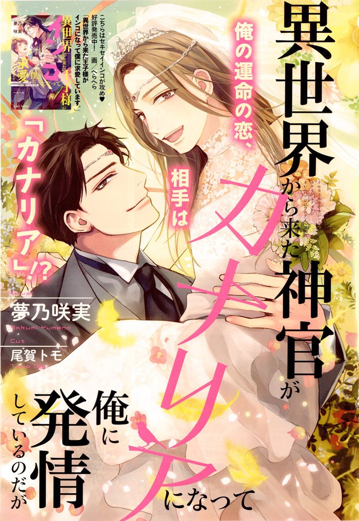 ビーボーイ編集部 Ar Twitter 本日発売 小説ビーボーイ春号 ラインナップ 読み切り小説 異世界から来た神官がカナリアになって俺に発情しているのだが 夢乃咲実 尾賀トモ 挿絵 同性結婚 新人賞参考作品 広瀬たみ 古藤嗣己 挿絵 悪魔の解けない