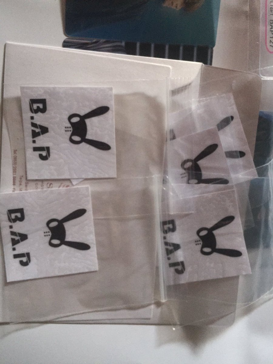 hagocimit's tweet photo. They’re here already!! Thanks! @BABYHOUSE0127 and also @himneru for the stickers! hehe.. #BAP #OT6 #AlwaysWithBAP https://t.co/aDqz3NUK7A