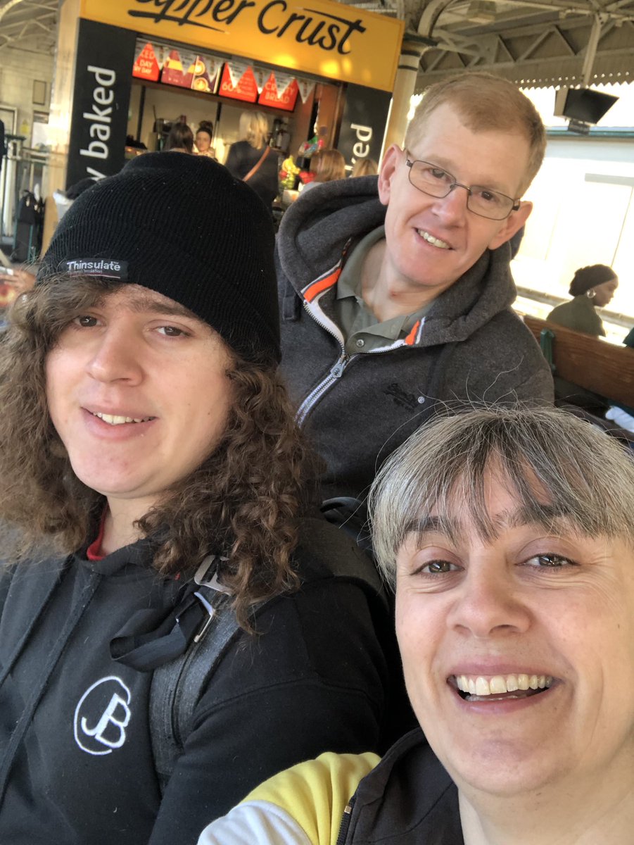 Team #cjbart are on route to #London for the <a href="/LifeatSAP/">Life at SAP</a> event looking forward to sharing Chris’ art with <a href="/davidwalliams/">David Walliams HQ</a> <a href="/anne_hegerty/">Anne Hegerty</a> and many others #autism #everynegativehasapositve