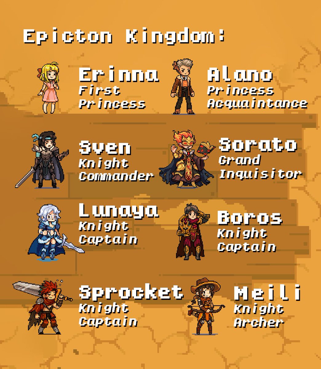 MeatPossible's tweet photo. #teaser #characters #name #title #epictonkingdom #army #unannouncedproject #PixelArt #animation #wip #behindthescene #gamedev #indiegamedev #mobilegames #gamedevelopment https://t.co/XxcNwi7X8Y