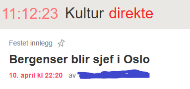 Må vel bare le av denne tittelen på <a href="/btno/">Bergens Tidende</a>. Er dette en nyhet? Gir den mange klikk? Eller hva?