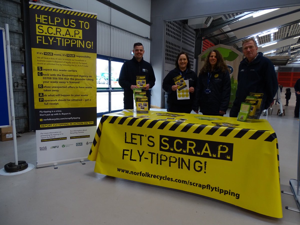 nfueast's tweet photo. Good to see the #scrapflytipping message being promoted at the ⁦@TheSpringFling⁩. ⁦@johnnewton1111⁩ ⁦@NorthNorfolkDC⁩ https://t.co/bjVEBijvaP