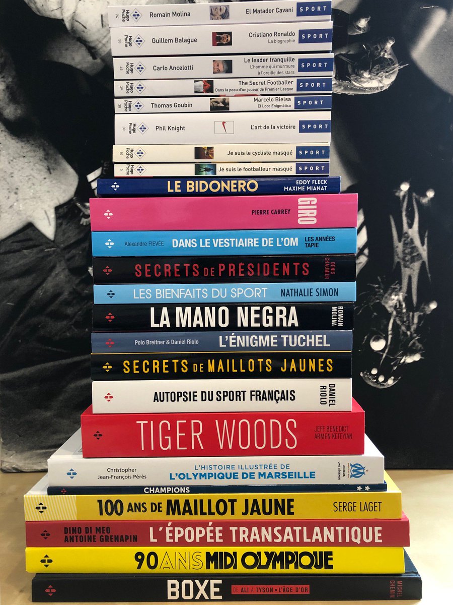 📚 En cette Journée Mondiale du livre, <a href="/HugoSport_Ed/">Hugo Sport</a> vous propose de gagner 2 titres au choix dans cette pile ! 

☞ Follow+RT, tirage au sort 25/04

#JourneeMondialedulivre #LovetoRead