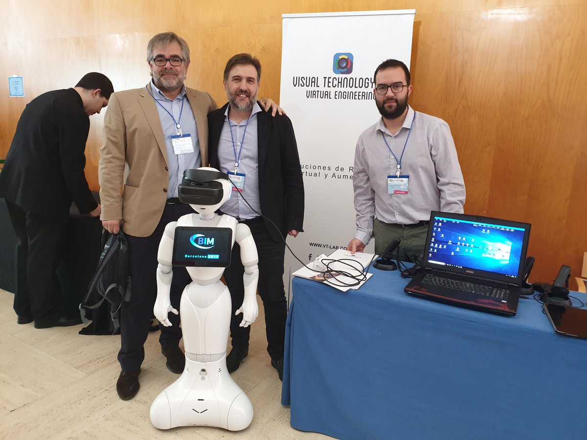 visualtechlab's tweet photo. 🤖. @PepperTheRobot Has been at our stand enjoying our Virtual Reality + BIM solutions at European BIMSummit! #robot  #BIMSummit19 #BIMevent #EBS2019 #construction #technology #digitalconstruction #VirtualEngineering @javazr @Ivangomez1111 @Rafaelpalos18 https://t.co/iqjvuYOAHb