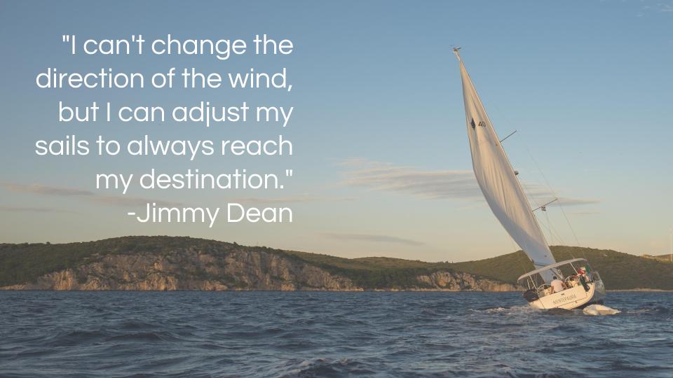 collave_com's tweet image. "I can't change the direction of the wind, but I can adjust my sails to always reach my destination."
 -Jimmy Dean

#ThursdayMotivation
#Collave