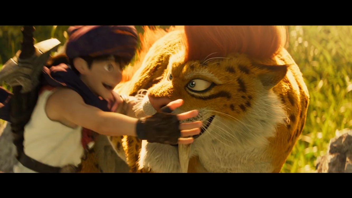 Dqフリ編集部 على تويتر ゲレゲレ 仮 が抱きしめられて 目がぐにって細くなっていくシーン めっちゃ好きです ドラクエ映画の動物の質感表現 すごいと思うんですよね チロル 仮 が本当にそこにいるような感じで それにしても プックル