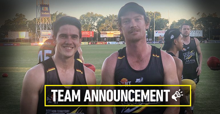 NTThunderFC's tweet photo. Congrats to Brodie Carroll, Dylan McLachlan &amp; David Johnston who are making their debuts this Saturday when we hit the road for our first away game of the NEAFL season: https://t.co/Yk7y47ILcq #gothunder #allinthistogether #unibound https://t.co/hzplcATX0r