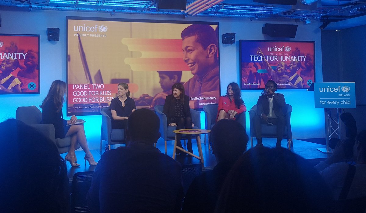 2nd amazing panel of the morning at <a href="/unicefireland/">UNICEF Ireland</a> #uniceftech4humanity Dr. Amelia Kelly of <a href="/soapboxlabs/">SoapBox Labs</a>, <a href="/suzannedelaney/">suzannedelaney</a> of Business for Good, <a href="/marydunph/">mary dunphy</a> of <a href="/TeneoIreland/">Teneo Ireland</a> and <a href="/LyeOguns/">Lye</a> of #OneFoundationDublin. Some great people doing great work. I want to work with you all....