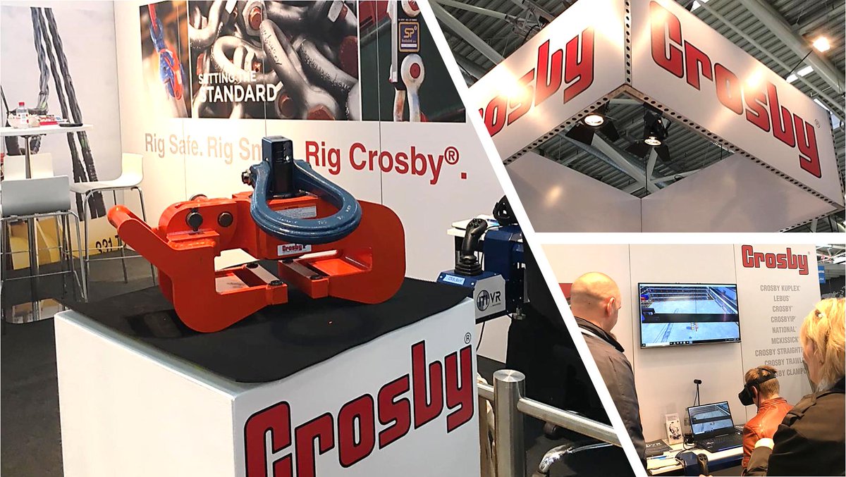 thecrosbygroup's tweet photo. Still 4 days to go for the 2019 edition of the #Bauma fair! Don't forget to stop by the Crosby booth to check out our newest products and test ITI's Crane Simulator - Hall C4, Booth 332.
#rigsafe #rigsmart #rigCrosby #bauma2019 #Munich #safelifting https://t.co/GmNCFOUNFu