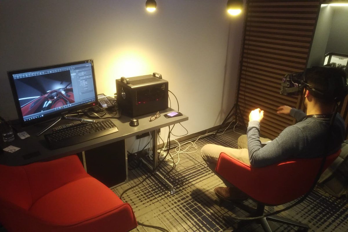 Vrgineers's tweet image. VRgineers &amp;amp; XTAL at Automotive innovative forum 2019. Thanks to our partners Silverdraft Supercomputing &amp;amp; Autodesk for making this possible! #vred #autodeskvred #daemon #silverdraft #automotive #innovation #forum