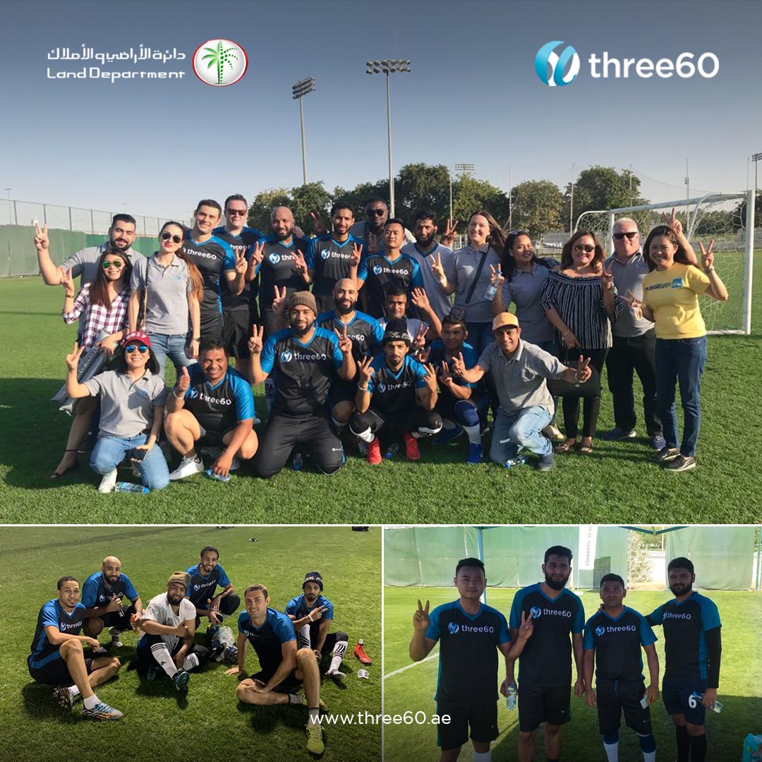 Three60C's tweet photo. A glimpse of #Three60Communities team at the “2019 Tolerance Cup Football Championship” event organized #DubaiSportsCity in collaboration with Dubai Land Department's Real Estate Regulatory Agency

#YearofTolerance #EltizamGroup #DubaiLandDepartment #ToleranceFootballCup https://t.co/8Fb8viGQua