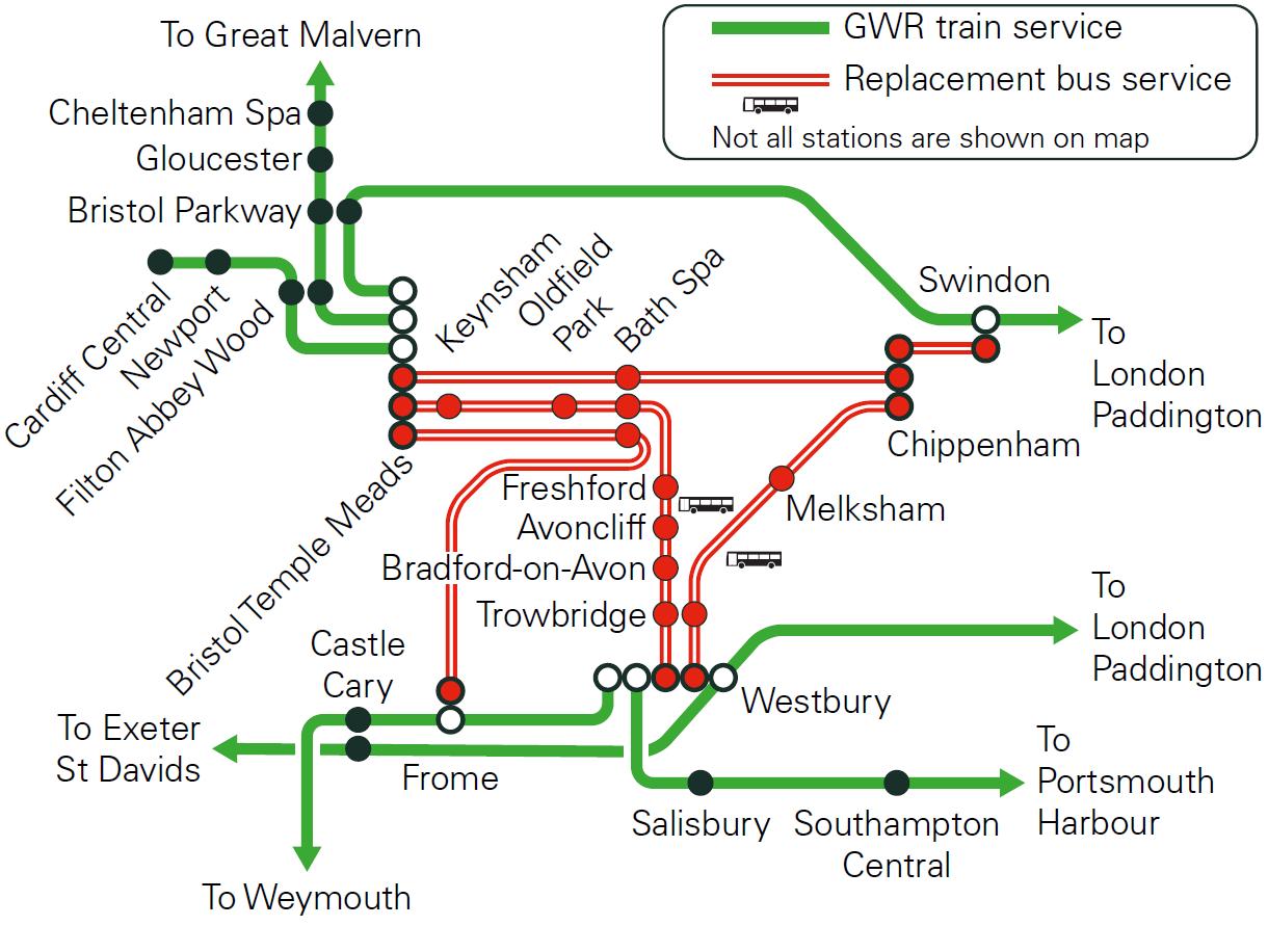 Westbury Train Line Map B&Nes Council В Twitter: „Weekends 13/14 April &11/12 May Trains Between  London And Bristol Will Be Diverted And Won't Call At Bath Spa Due To  Engineering Works. Buses Will Replace Trains Between