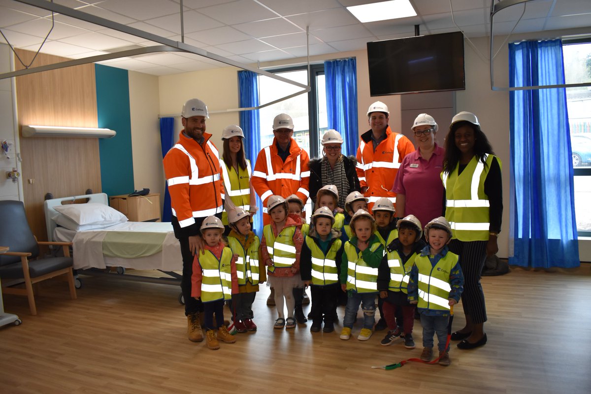 CatfossModular's tweet photo. It was a pleasure to show the next generation around our new Hospital Ward. Have to say, they were slightly more interested in the Diggers outside the windows... #TheFuture #Inspired #NHS #CatfossModular https://t.co/OG8K8Tn2My