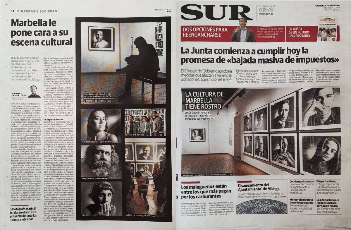 Muchísimas gracias a Diario SUR y en especial a <a href="/ajavierlopez/">Antonio Javier López</a> por hacerse eco de la noticia y tratarme con tanto cariño. 
GRACIAS de ❤️!!
miradasdeunaciudad.com
#retrato #fotografia #ciudad #cultura #arte #deporte #gente #vida #libertad #musica
