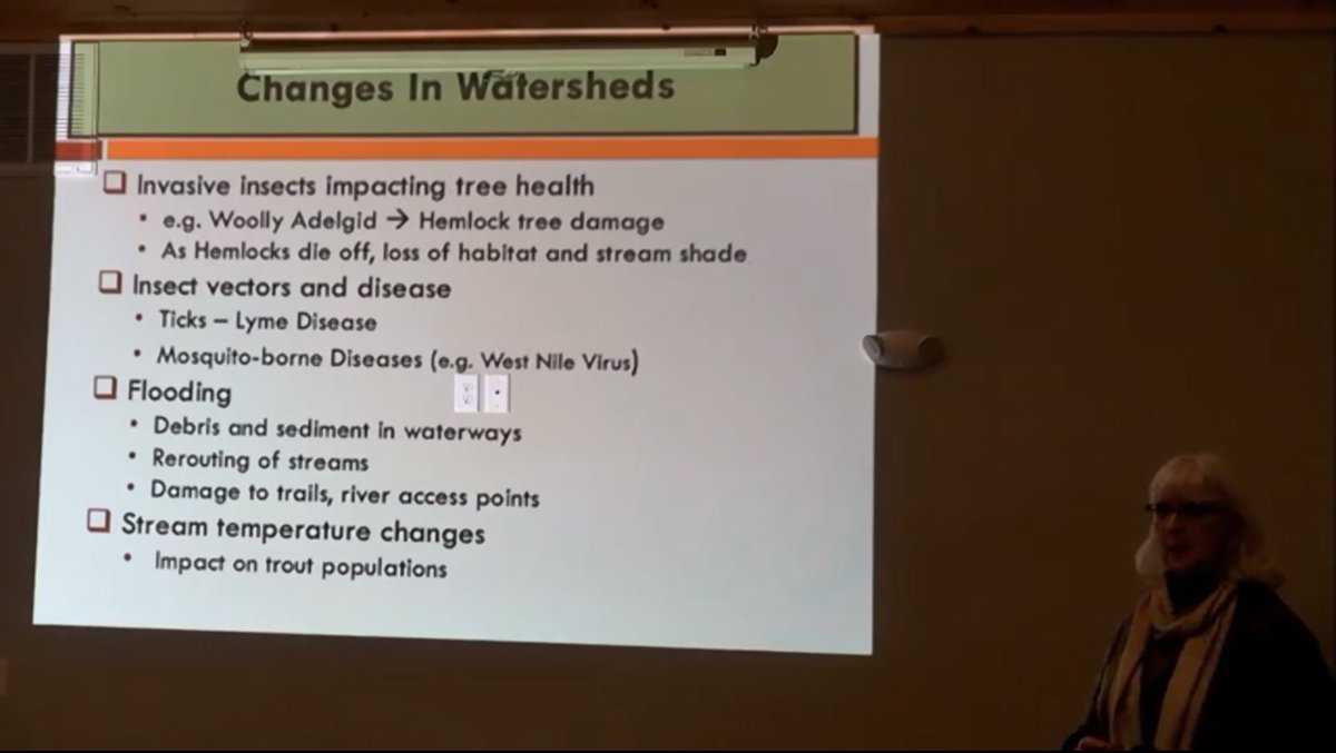 BWAwatershed's tweet image. Missed our #ClimateChange speaker series at @BrodheadCreek with Dr. Diane Husic on #phenology, Climate Change, #CitizensScience, and its impacts on our watersheds? @BrodheadTu has a live stream you can view. m.youtube.com/watch?v=aey_Z6… Presentation begins at approx 32 minutes.