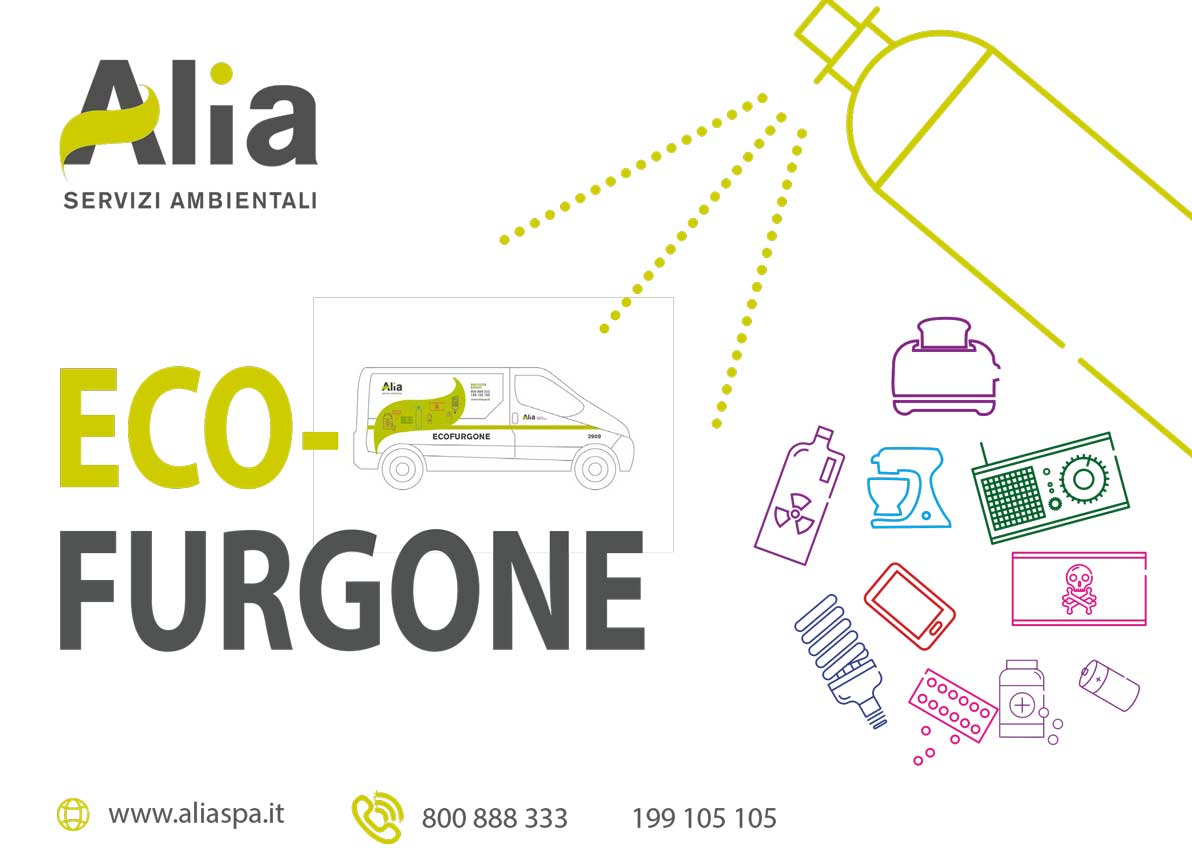 Avete necessità di conferire pile, bombolette spray vuote? Lampade a basso consumo? Ed oggi dove andare? Verificate dove gli Ecofurgoni di #Alia sono attivi! bit.ly/2sWscJb