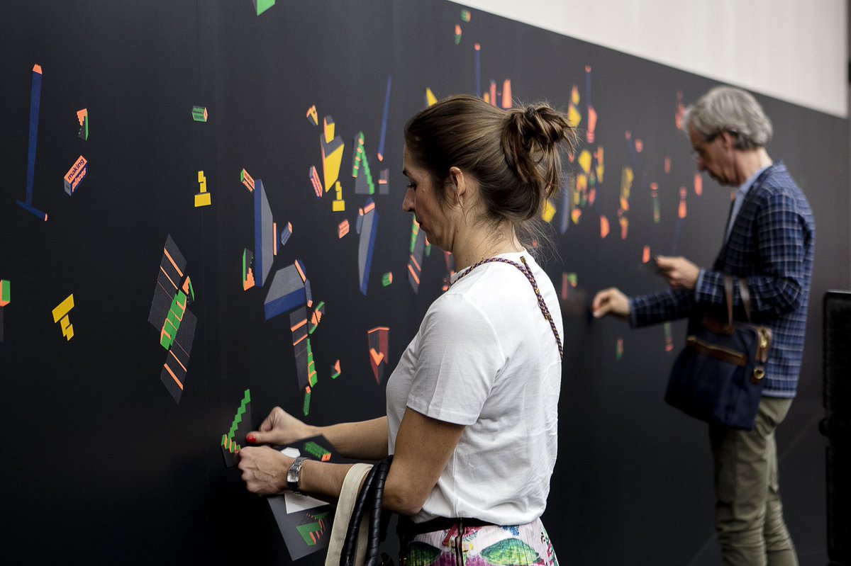 USMfurniture's tweet photo. People making our place at #salonedelmobile. We are really excited! Customisation adds energy. It’s about changing what you’ve got and adding extra ingredients.
#makingplaces #usmmodularfurniture #usmhaller #usm #customisation #customised #customization #customized #stickers https://t.co/wLgBTjySCj