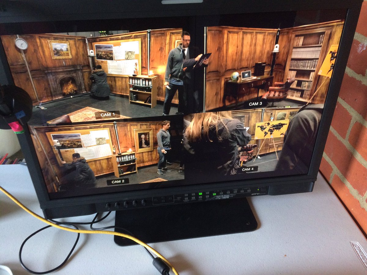 organiseevents's tweet photo. We’re on set with our escape room filming for a CBBC programme to be broadcast in the summer. https://t.co/DEY1gZfK8h