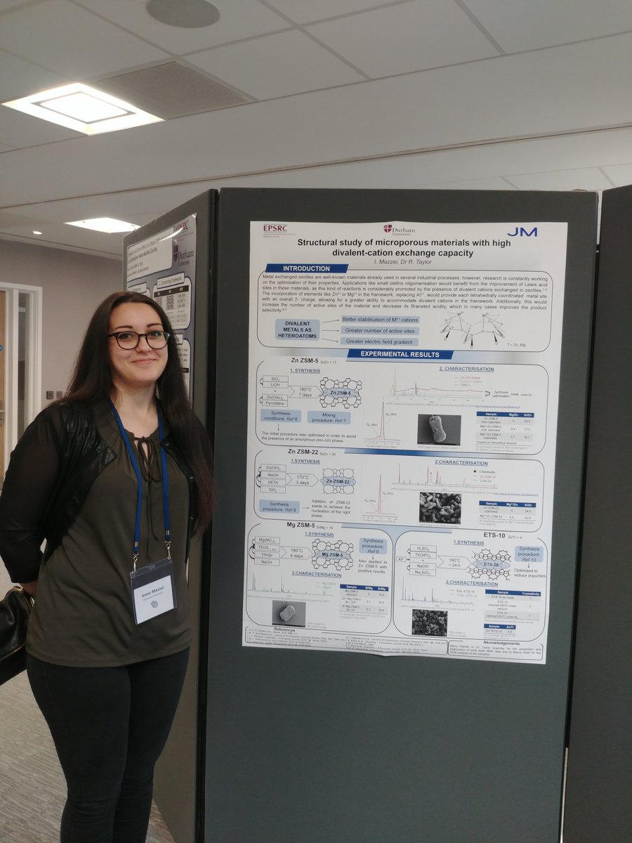 RAT group <a href="/BritishZeolite/">BZA</a> conference Birmingham. Two amazing posters from <a href="/Raynes229/">Sam R</a> and Irene!