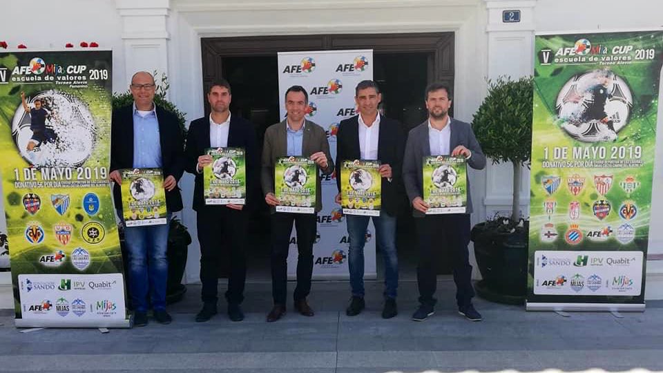 🏆⚽️ Presentación del V #AFEFútbol - Mijas Cup, un torneo de valores con equipos de primer nivel, en el que también participarán las #EscuelasAFE. ¡No os lo perdáis el próximo 1 de mayo!👟⚽️👧🏼👦🏼